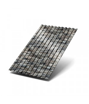 Профилированный лист C21х1000-0.5 ECOSTEEL Белый Камень