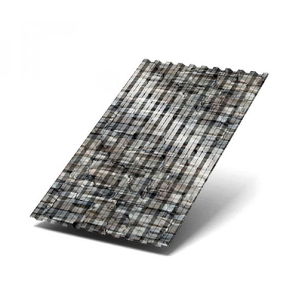 Профилированный лист C21х1000-0.5 ECOSTEEL Белый Камень