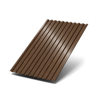 Профилированный лист C21х1000-0.5 ECOSTEEL-MA МореныйДуб