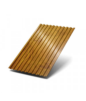 Профилированный лист C21х1000-0.5 ECOSTEEL-ТД ЗолотойДуб