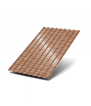Профилированный лист МП20х1100-0.5 ECOSTEEL Кирпич