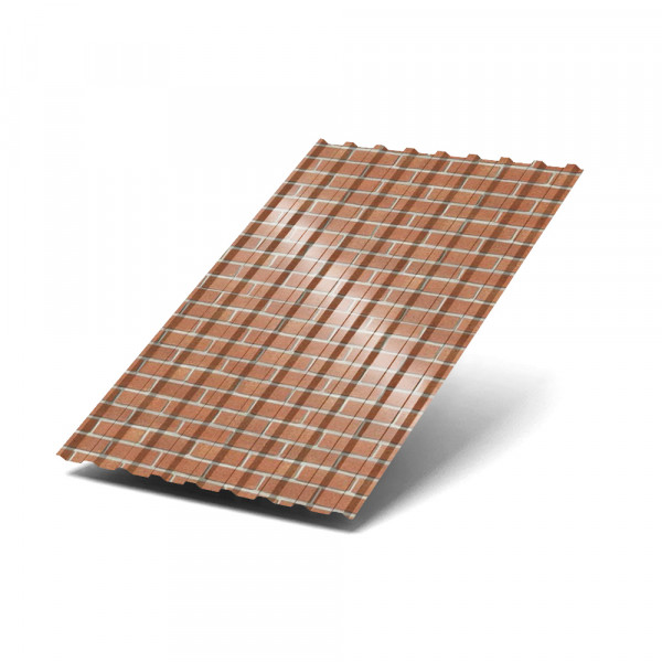 Профилированный лист МП20х1100-0.5 ECOSTEEL Кирпич