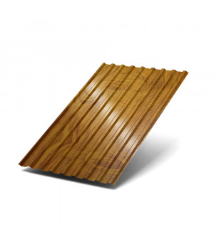 Профилированный лист МП20х1100-0.5 ECOSTEEL-T Золотой Дуб