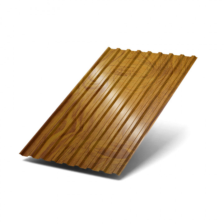 Профилированный лист МП20х1100-0.5 ECOSTEEL-ТД Золотой Дуб