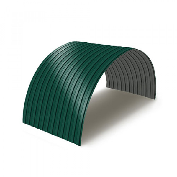 Профнастил МП10ПГ-0.65, Ширина-1100, RAL 6005, Полиэстер