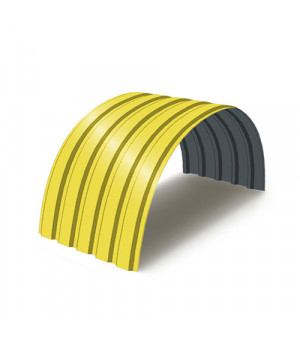 Профнастил МП35ПГ-0.45, Ширина-1035, RAL 1018, Полиэстер