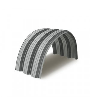 Профнастил Н114ПГ-0.85, Ширина-750, RAL 9006, Полиэстер