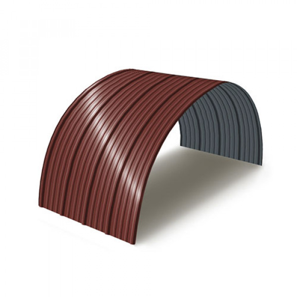 Профнастил НС18ПГ-0.5, Ширина-1120, RAL 3009, Полиэстер