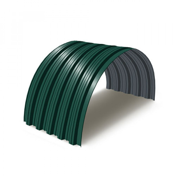 Профнастил НС35ПГ-0.45, Ширина-1000, RAL 6005, Полиэстер