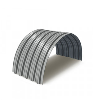 Профнастил НС35ПГ-0.5, Ширина-1000, RAL 9006, Полиэстер