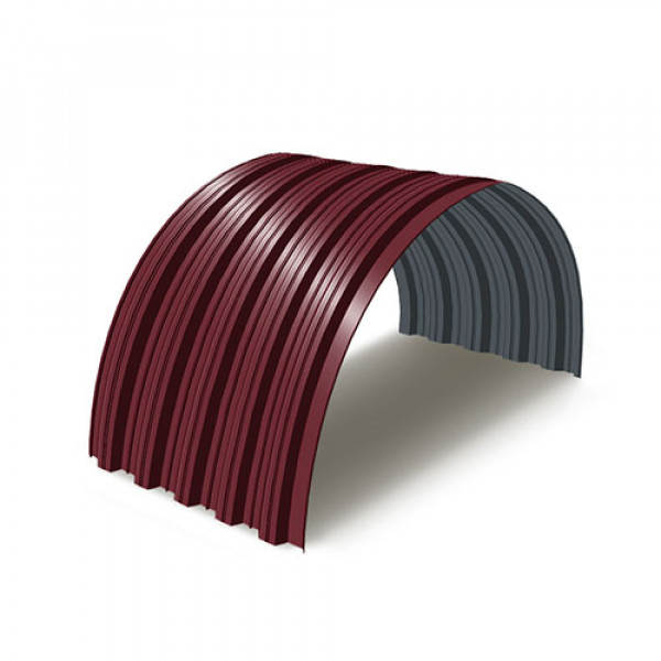 Профнастил НС35ПГ-0.45, Ширина-1000, RAL 3005, Полиэстер