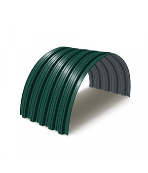 Профнастил НС35ПГ-0.5, Ширина-1000, RAL 6005, Полиэстер