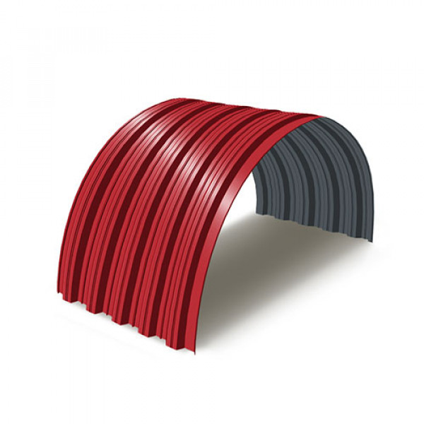 Профнастил НС35ПГ-0.45, Ширина-1000, RAL 3020, Полиэстер