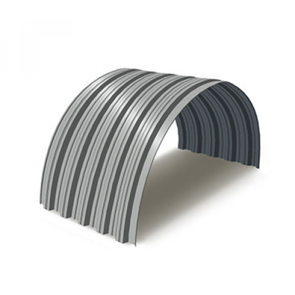 Профнастил НС35ПГ-0.45, Ширина-1000, RAL 9006, Полиэстер