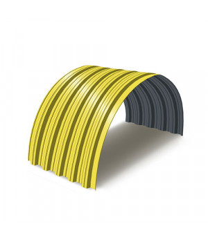 Профнастил НС35ПГ-0.45, Ширина-1000, RAL 1018, Полиэстер