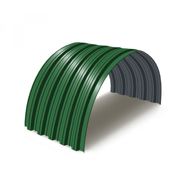 Профнастил НС35ПГ-0.45, Ширина-1000, RAL 6002, Полиэстер