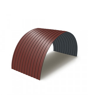 Профнастил С10ПГ-0.7, Ширина-1100, RAL 3009, Полиэстер