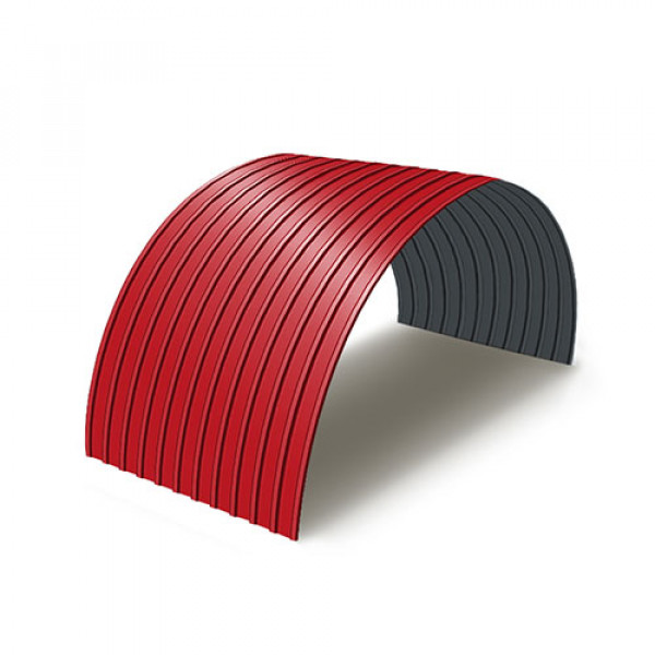 Профнастил С10ПГ-0.7, Ширина-1100, RAL 3020, Полиэстер