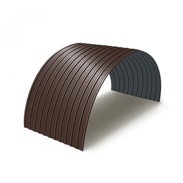 Профнастил С10ПГ-0.65, Ширина-1100, RAL 8017, Полиэстер