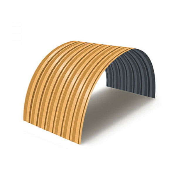 Профнастил С15ПГ-0.7, Ширина-1150, RAL 1034, Полиэстер