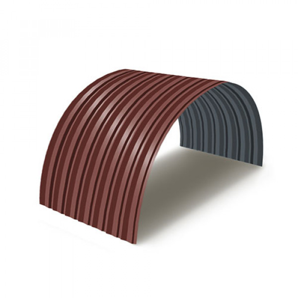 Профнастил С15ПГ-0.5, Ширина-1150, RAL 3009, Полиэстер