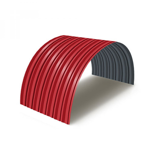 Профнастил С15ПГ-0.5, Ширина-1150, RAL 3020, Полиэстер