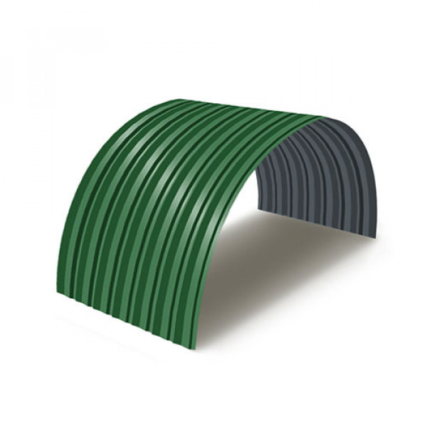 Профнастил С15ПГ-0.5, Ширина-1150, RAL 6002, Полиэстер