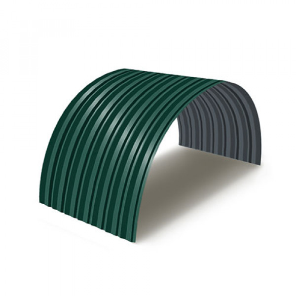 Профнастил С15ПГ-0.5, Ширина-1150, RAL 6005, Полиэстер