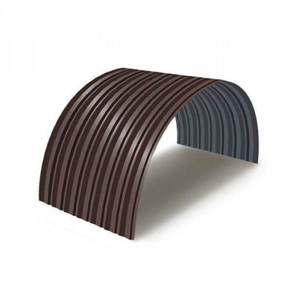 Профнастил С15ПГ-0.5, Ширина-1150, RAL 8017, Полиэстер