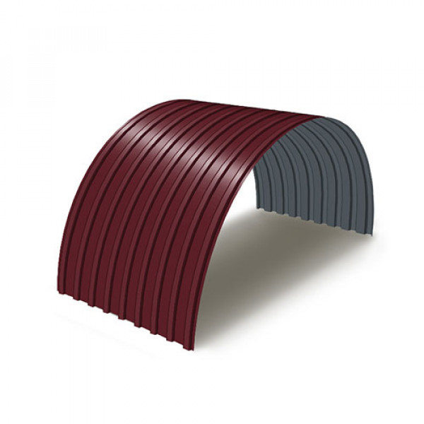 Профнастил С17ПГ-0.65, Ширина-1100, Полиэстер RAL3005