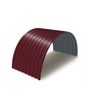 Профнастил С17ПГ-0.7, Ширина-1100, Полиэстер RAL3005