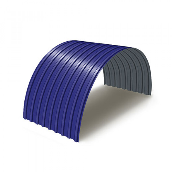 Профнастил С17ПГ-0.5, Ширина-1100, Полиэстер RAL5002