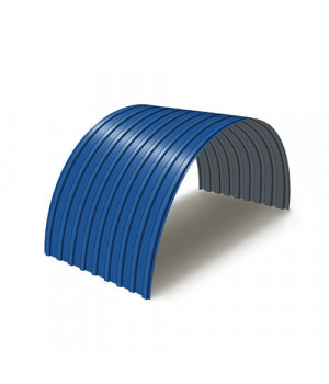 Профнастил С17ПГ-0.65, Ширина-1100, Полиэстер RAL5005