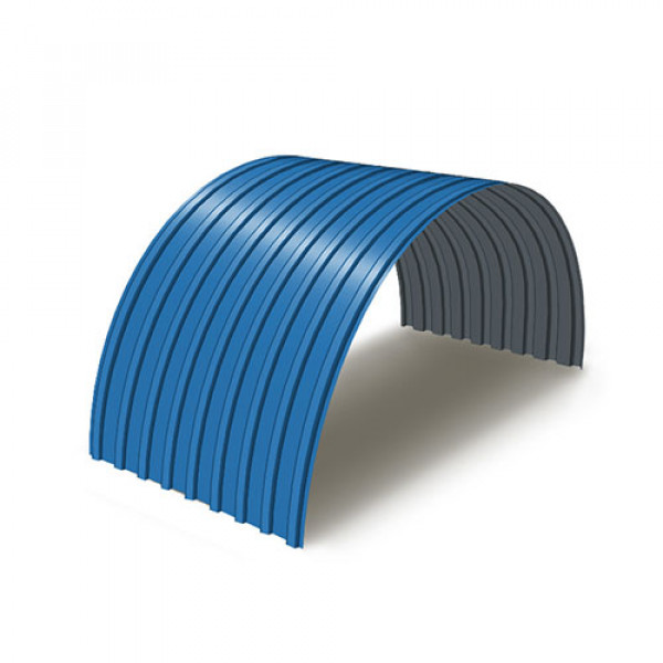 Профнастил С17ПГ-0.5, Ширина-1100, Полиэстер RAL5015