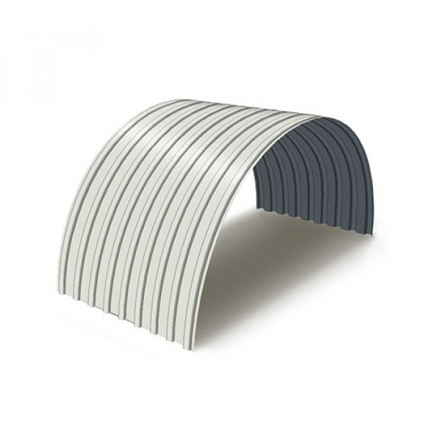 Профнастил С17ПГ-0.5, Ширина-1100, Полиэстер RAL9002