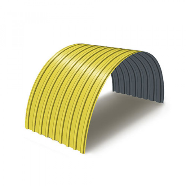 Профнастил С17ПГ-0.5, Ширина-1100, Полиэстер RAL1018