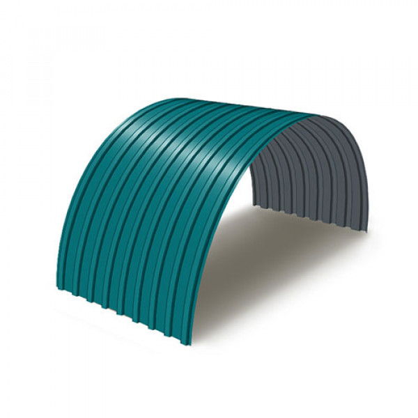 Профнастил С17ПГ-0.5, Ширина-1100, Полиэстер RAL5021