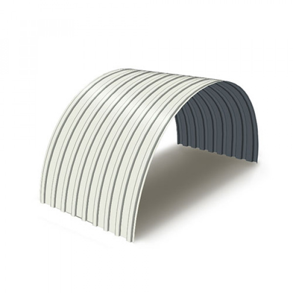 Профнастил С17ПГ-0.65, Ширина-1100, Полиэстер RAL9003