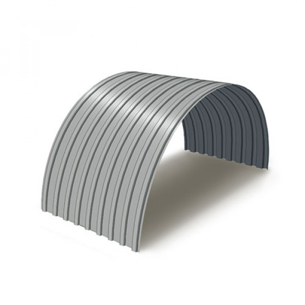 Профнастил С17ПГ-0.5, Ширина-1100, Полиэстер RAL9006