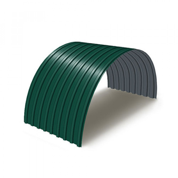 Профнастил С17ПГ-0.5, Ширина-1100, Полиэстер RAL6005