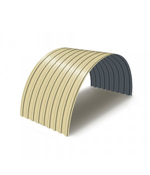 Профнастил С17ПГ-0.7, Ширина-1100, Полиэстер RAL1015