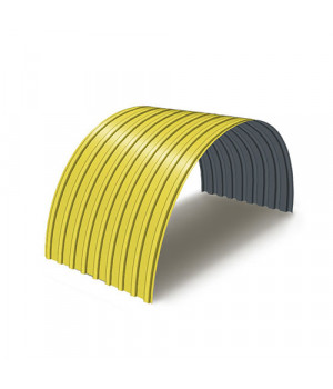 Профнастил С17ПГ-0.7, Ширина-1100, Полиэстер RAL1018