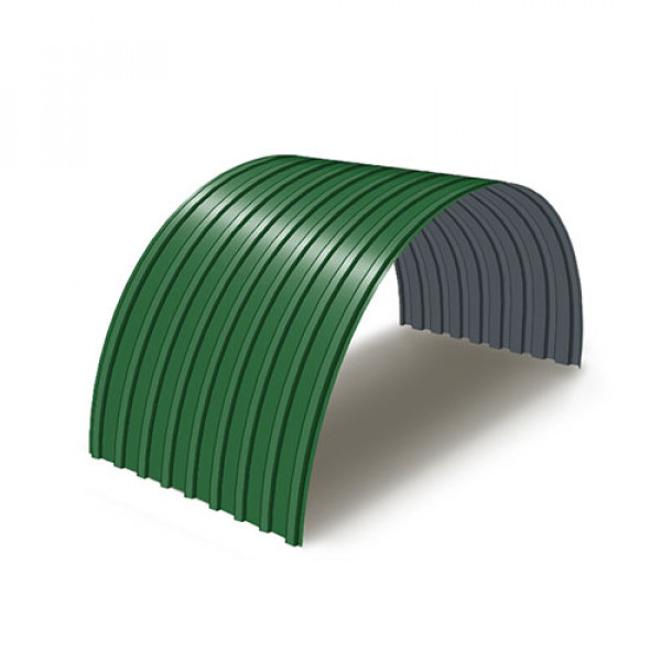 Профнастил С17ПГ-0.7, Ширина-1100, Полиэстер RAL6002