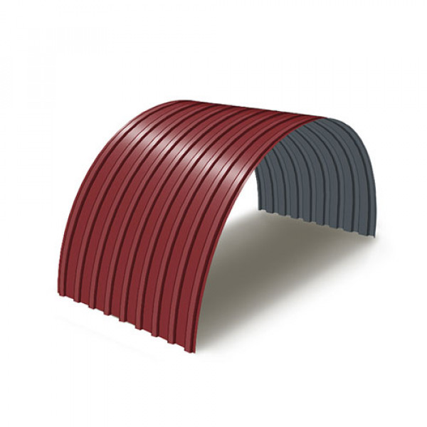 Профнастил С17ПГ-0.5, Ширина-1100, Полиэстер RAL3011