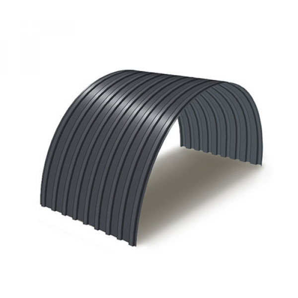 Профнастил С17ПГ-0.5, Ширина-1100, Полиэстер RAL7024