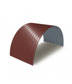 Профнастил С18ПГ-0.5, Ширина-1100, Полиэстер RAL3009