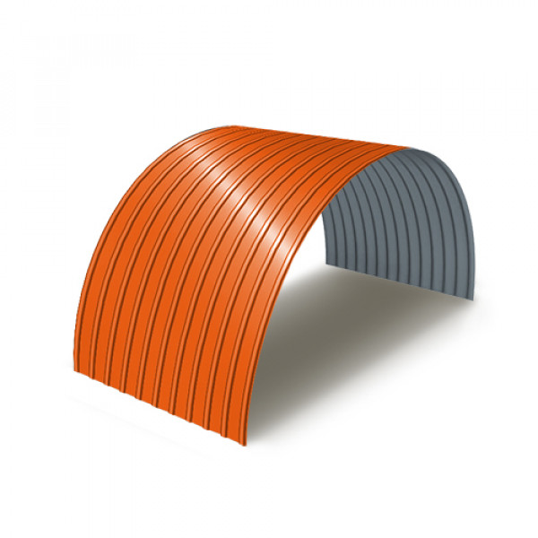 Профнастил С18ПГ-0.7, Ширина-1100, Полиэстер RAL2004