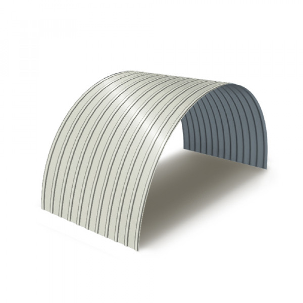 Профнастил С18ПГ-0.5, Ширина-1100, Полиэстер RAL9002