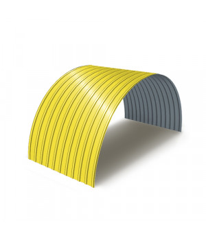 Профнастил С18ПГ-0.5, Ширина-1100, Полиэстер RAL1018