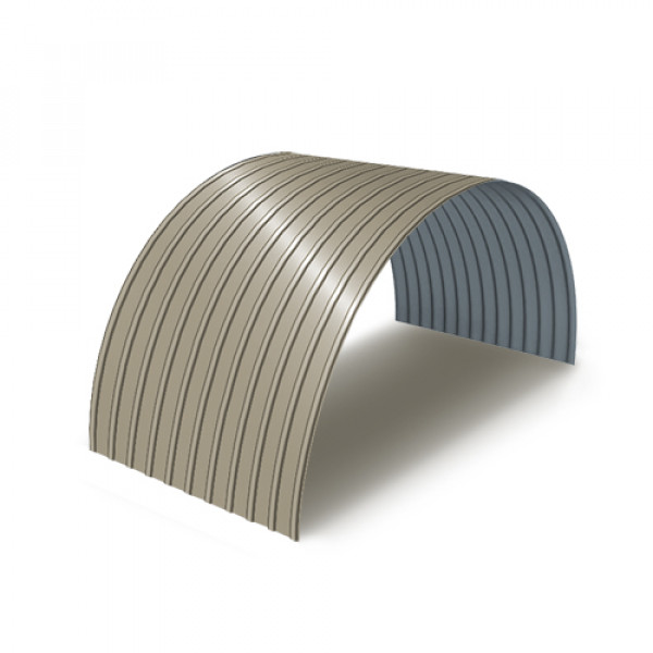 Профнастил С18ПГ-0.5, Ширина-1100, Полиэстер RAL1035